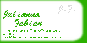 julianna fabian business card